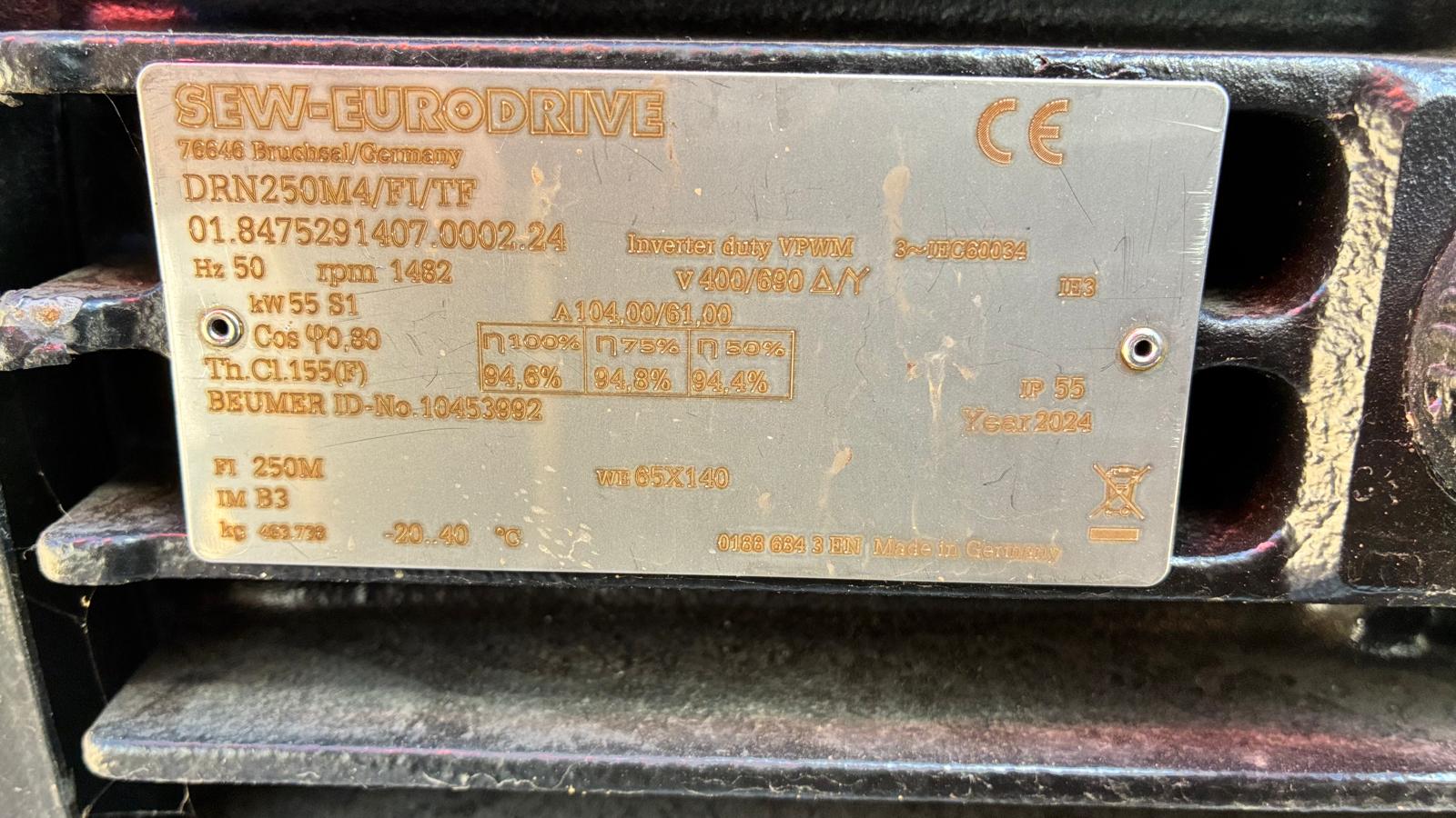 SEW-EURODRIVE DRN250M4/FI/TF Drehstrommotor 55 kW IE3