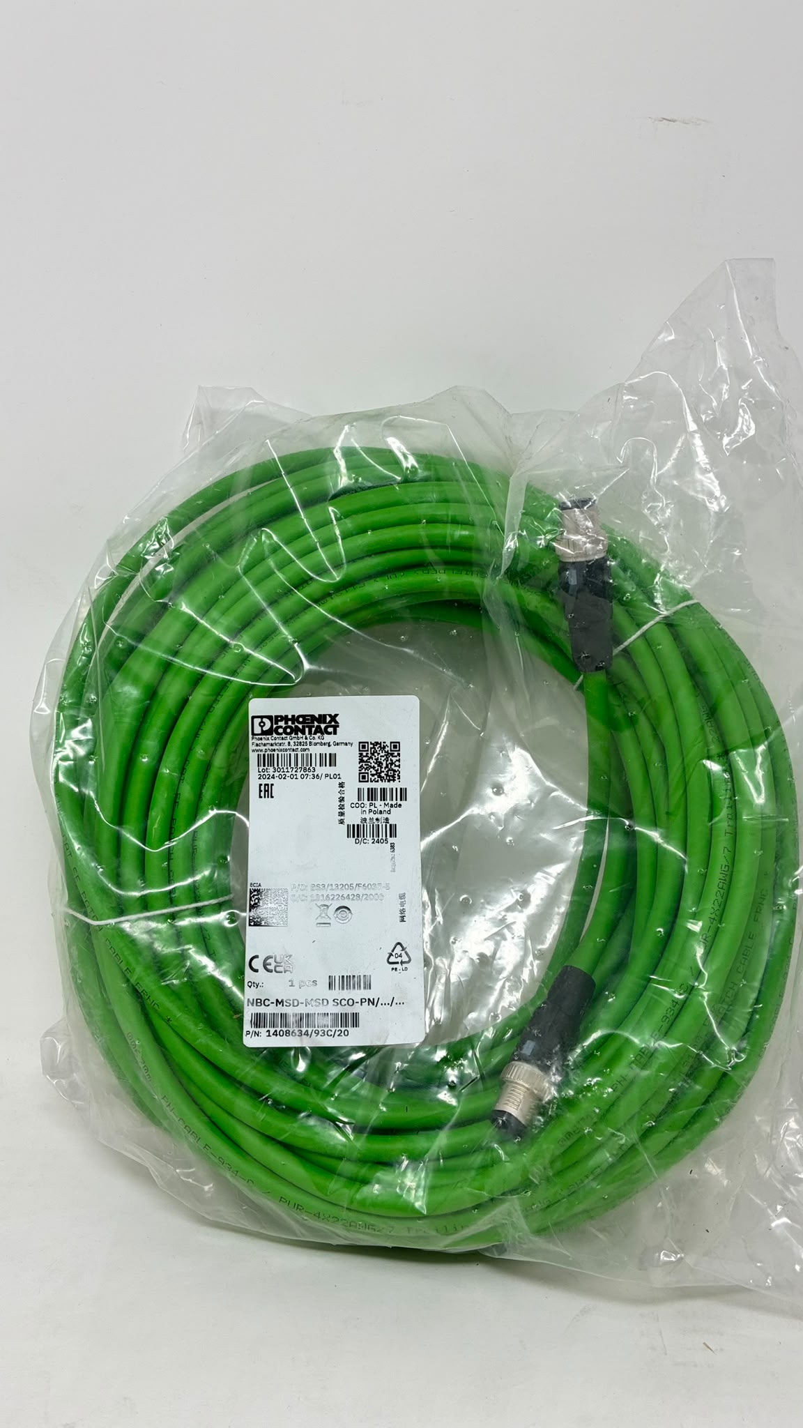 Phoenix Contact NBC-MSD-MSD SCO-PN PROFINET-Kabel 1408634