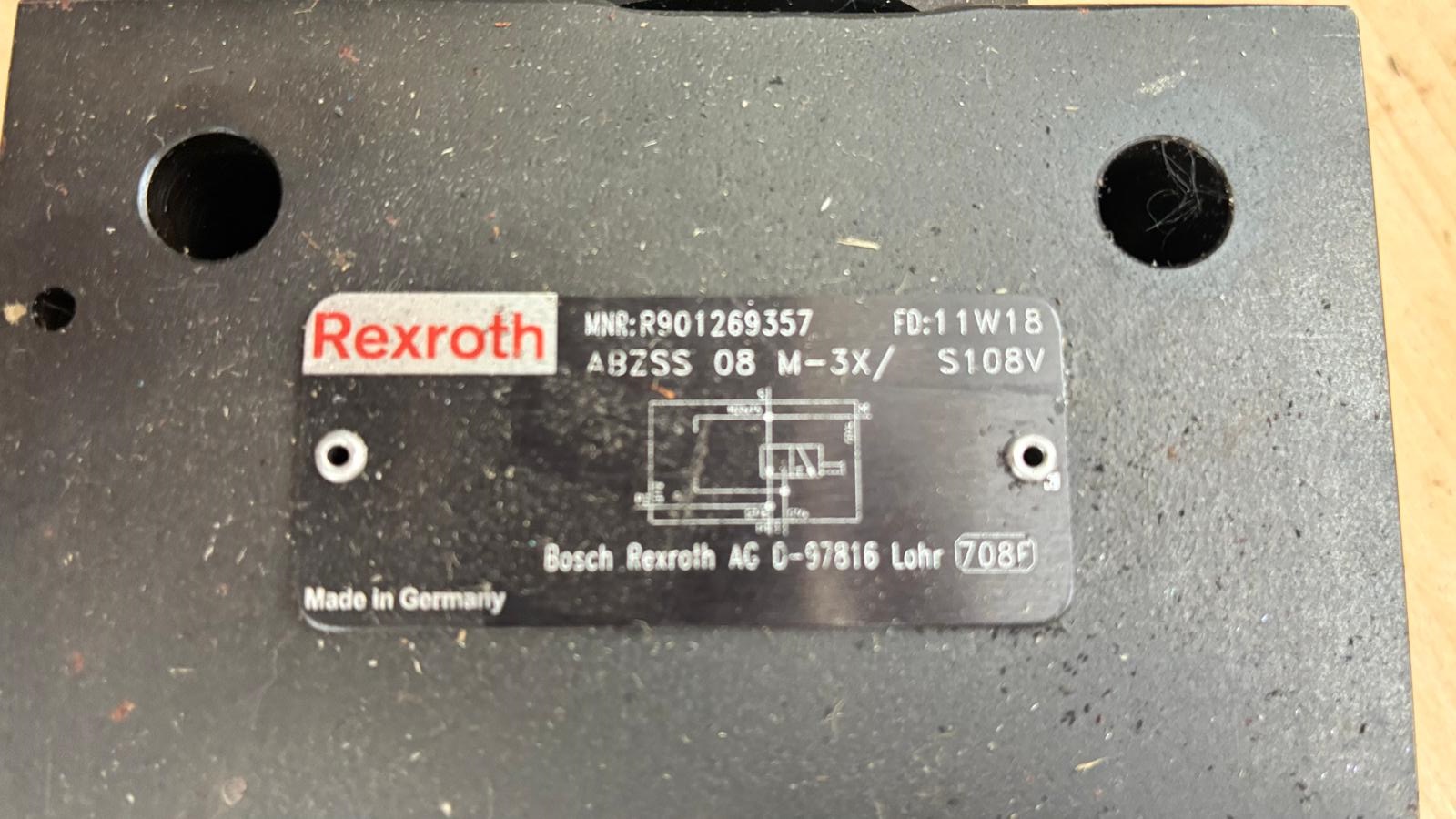 Rexroth ABZSS 08 M-3X/S108V Speicherabsperrblock DN08 350 bar