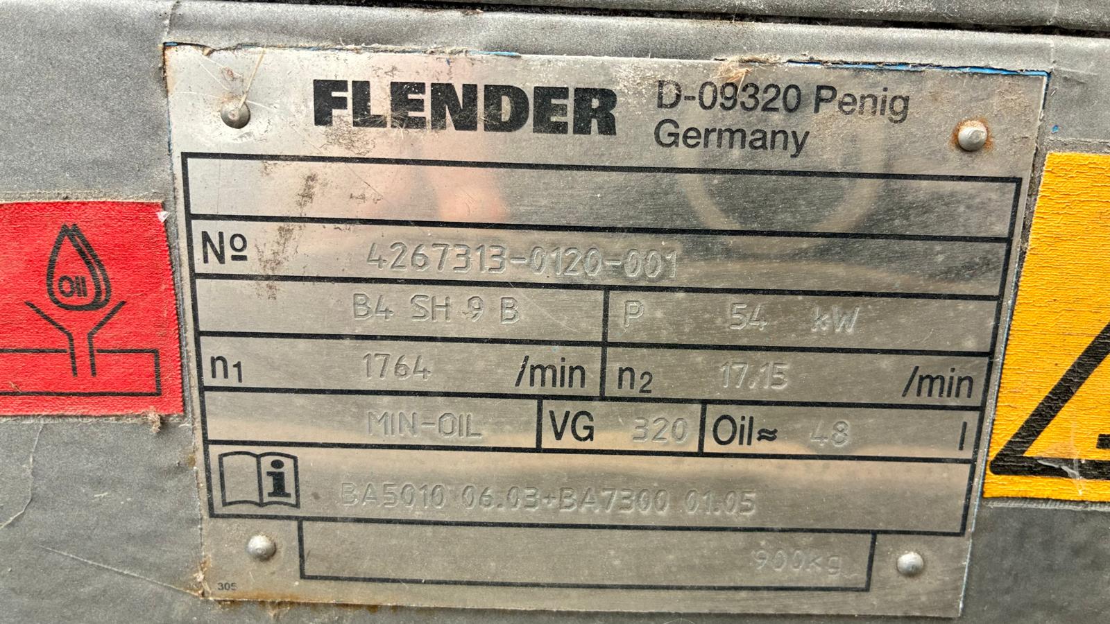 FLENDER B4 SH 9 B Kegelstirnradgetriebe 54 kW