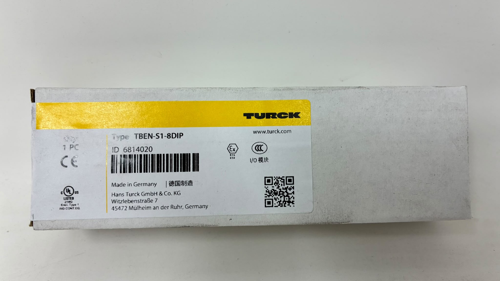 Turck TBEN-S1-8DIP Multiprotokoll-I/O-Modul Ethernet 8 digitale Eingänge